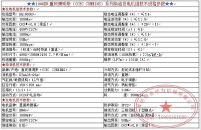 柴油发电机组-1000kw康明斯静音箱柴油发电机组 大型柴油发电机组 配星诺电